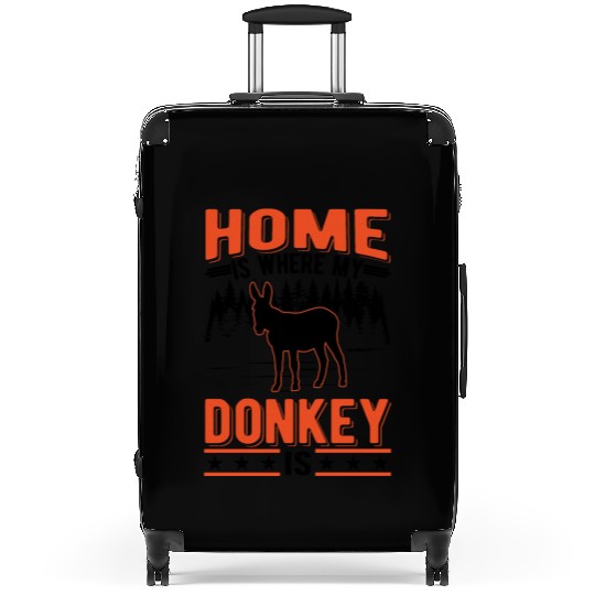 Home Is Where My Donkey Mouse Animal Suitcases