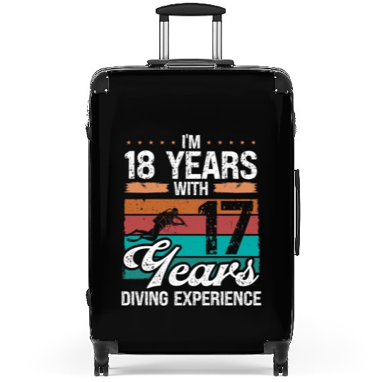 35 Birthday Idea Scuba Diving 35 Year Old Diver Suitcases