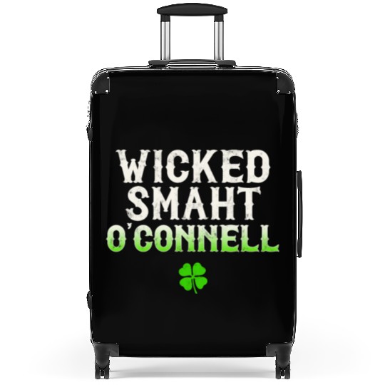 Wicked Smaht O'Connell Clan Boston Irish Slang Suitcases