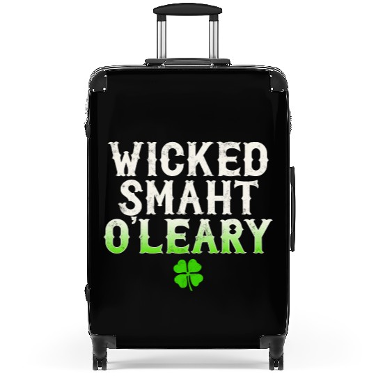 Wicked Smaht O'Leary Clan Boston Irish Slang Suitcases
