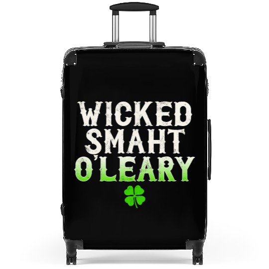 Wicked Smaht O'Leary Clan Boston Irish Slang Suitcases