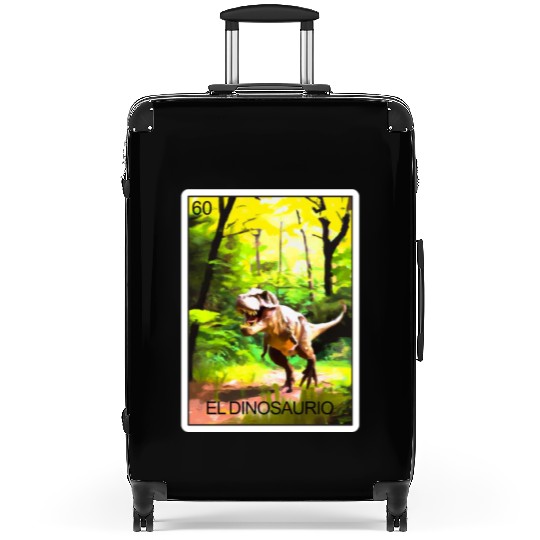 El Dinosaurio Dinosaur Card Mexican Lottery Card Suitcases