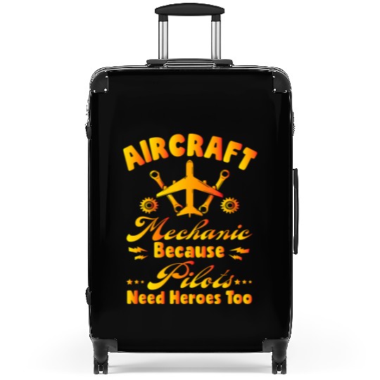Funny Plane Aircraft Mechanic Maintenance Engineer Suitcases