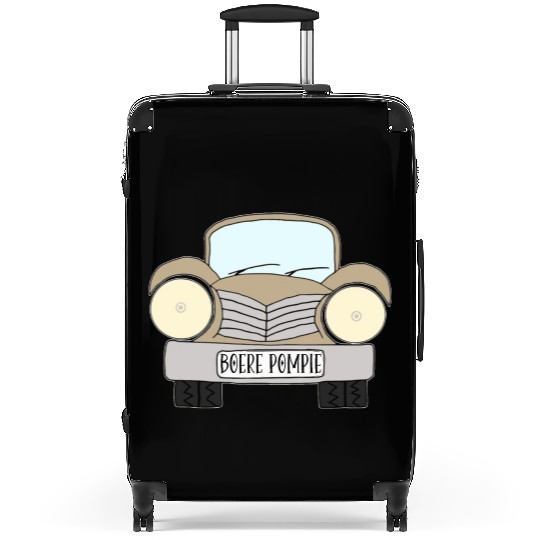 Old Car Khaki Boere Pompie Afrikaans Suitcases