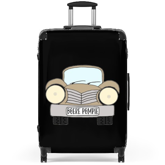 Old Car Khaki Boere Pompie Afrikaans Suitcases