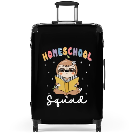 Homeschool Sloth Funny First Day Of School Suitcases