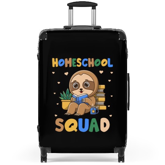 Homeschool Sloth Funny First Day Of School Suitcases