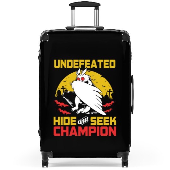 Undefeated Hide And Seek Champion Funny Mothman Suitcases