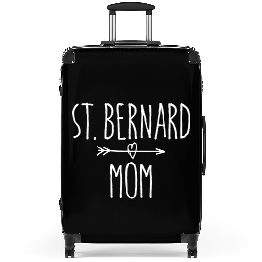 Saint Bernard Mom Cute St Bernard Mom Suitcases