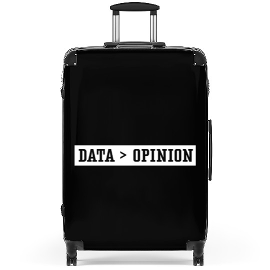 Data > Opinion Coder Code Coding Programmer Suitcases