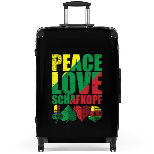Peace Love Sheepshead Card Game Playing Card Suitcases