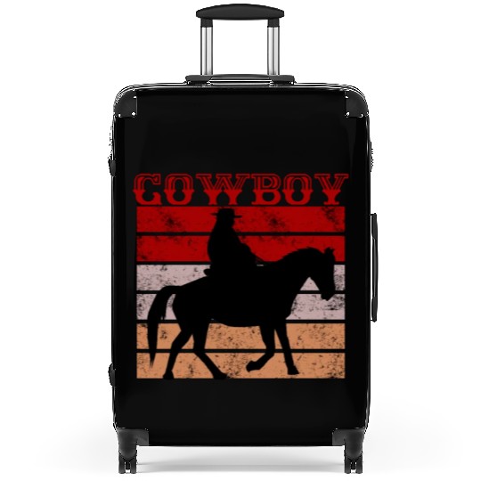 Cowboy Rodeo Horse Gift Country Western Horse Ride Suitcases