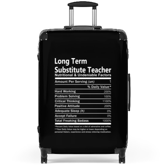 Long Term Substitute Teacher Suitcases - Nutritional