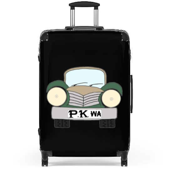 Old Car Khaki Afrikaans PK wa Suitcases