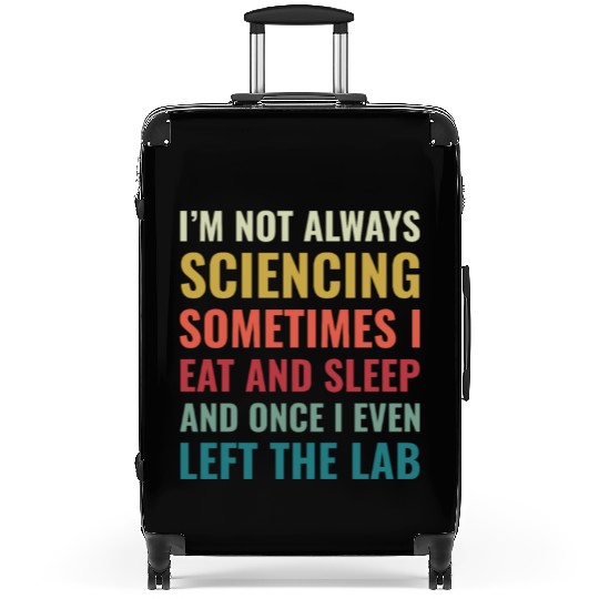 Science Chemist Funny Scientist Laboratory Suitcases