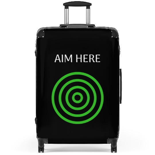Aim Here Target Archery Bullseye Suitcases