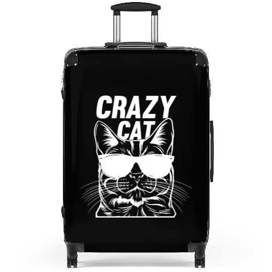 Cat Owner Cat Lover Funny Cat Meme I Crazy Cat Suitcases