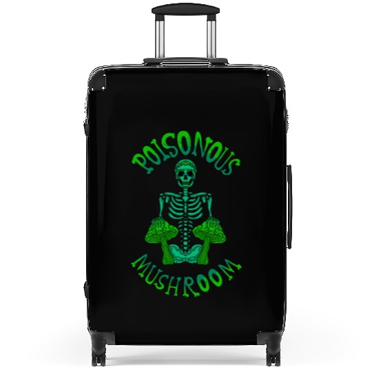 poison mushroom Suitcases