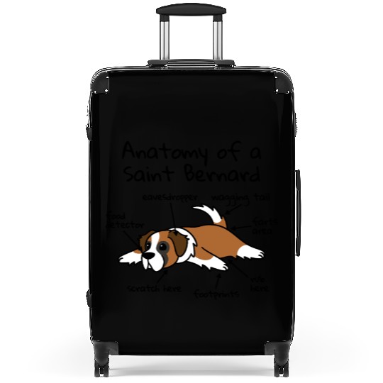 Anatomy Of A Saint Bernard Suitcases