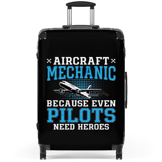 Aircraft Mechanic Pilots Heroes Plane Aviation Suitcases