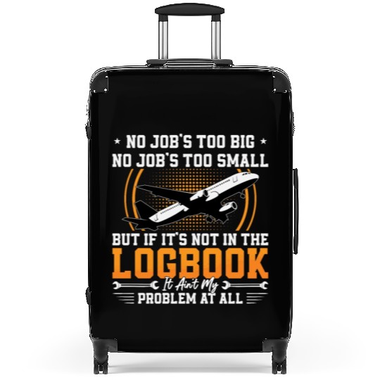 Aircraft Mechanic No Job's Too Big Plane Aviation Suitcases