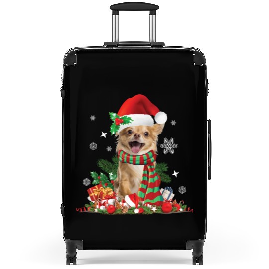 Christmas Chihuahua Dog Suitcases
