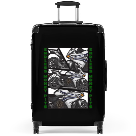 Street Bike Graphic Suitcases