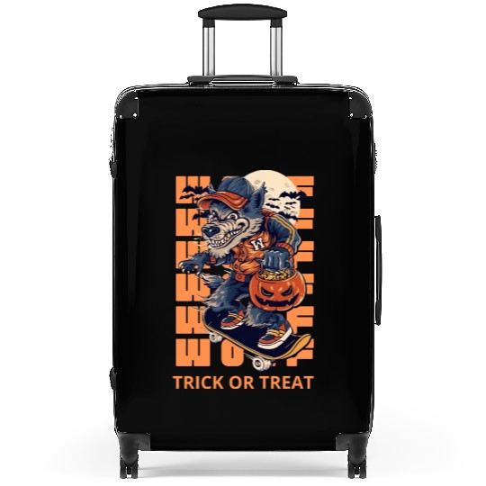 Trick Or Treat Werewolf Halloween Design Suitcases