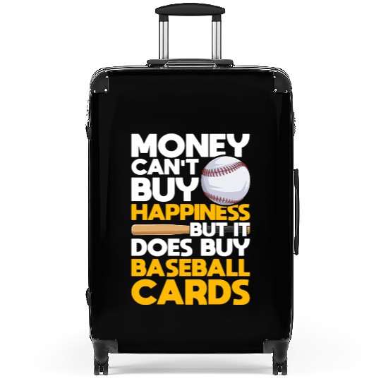 Baseball Cards Collector Happiness Suitcases