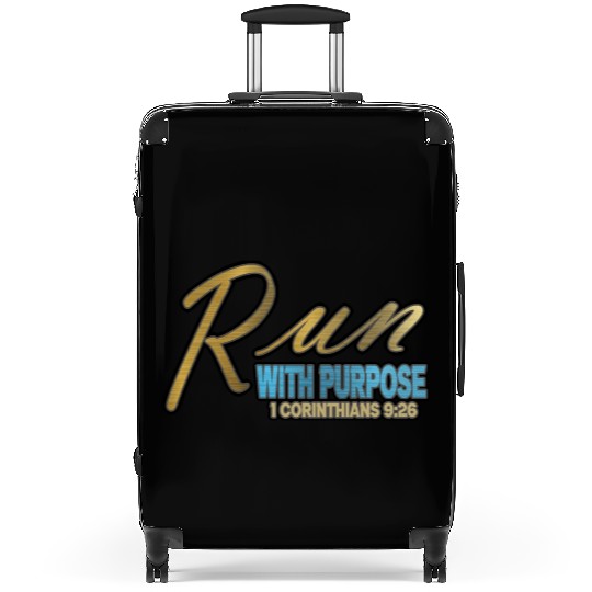 Run With Purpose 1 Corinthians 9 26 Christian Suitcases