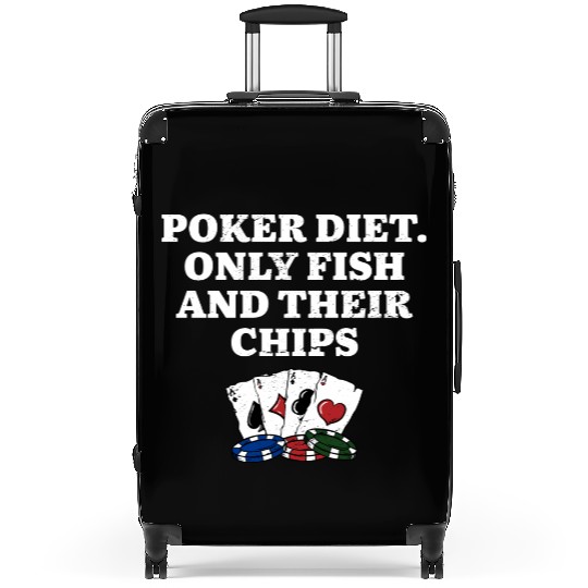 Poker Diet Fish and Their Chips Poker Player Suitcases