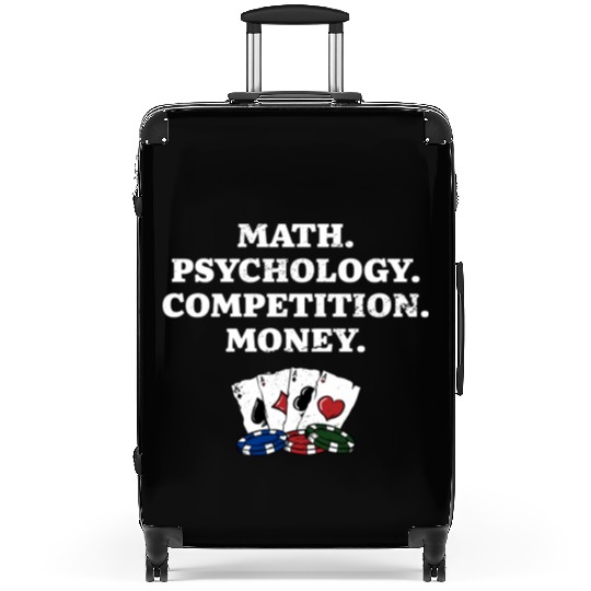 Math Psychology Competition Money Gambler Poker Suitcases