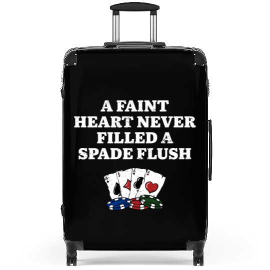 Never Filled a Spade Flush Card Games Poker Card Suitcases