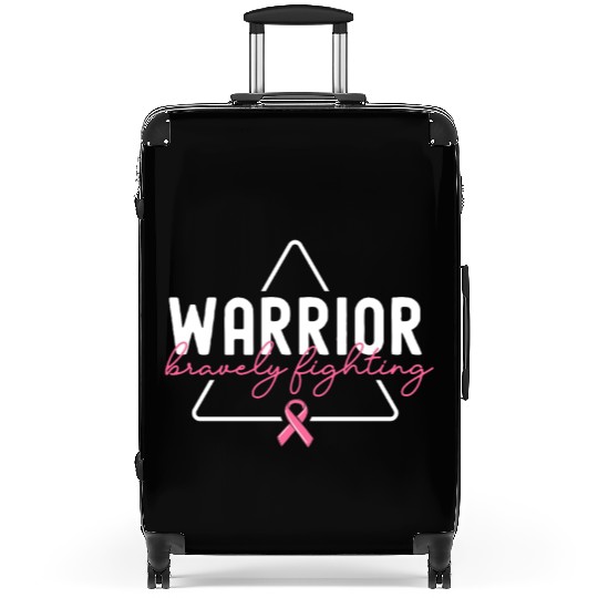 Matching Breast Cancer Awareness Pink Ribbon Suitcases