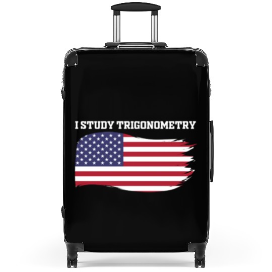 I Study Triggernometry 2nd Aamendment US American Suitcases