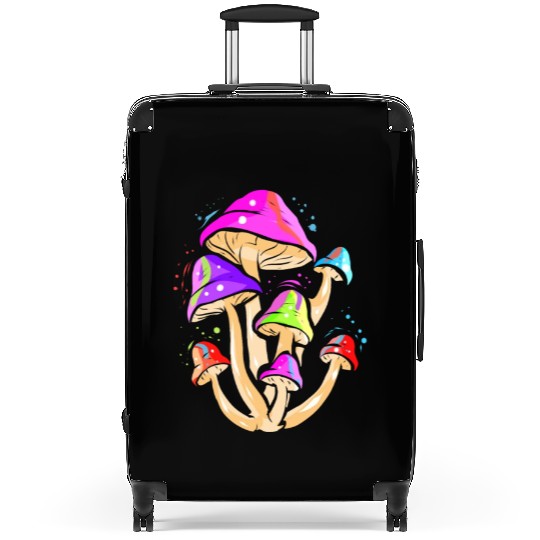 Trippy Space Shroom Mushroom Suitcases