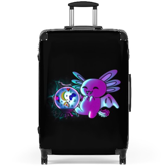 Axolotl Vampire Crystal Ball Suitcases
