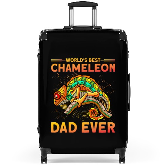 World's best Chameleon Dad ever Suitcases