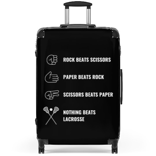 Lacrosse Nothing Beats Lacrosse Funny Lax Players Suitcases