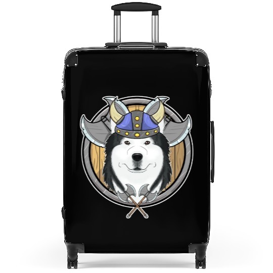 Siberian Husky I Valhalla I Viking Suitcases