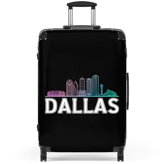 Dallas City Texas Dallas Suitcases