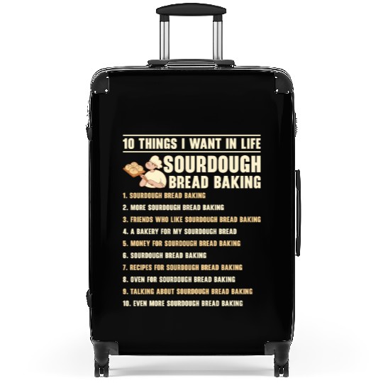 Sourdough Bread Baking Foodie Baker Cooking Suitcases