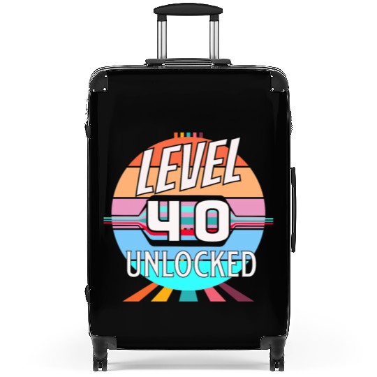 40th Birthday Bonus Level Suitcases