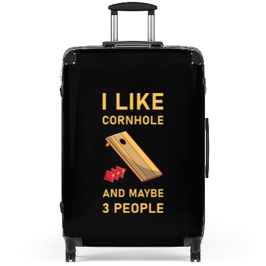 I like cornhole and maybe 3 people - Bean Bag Toss Suitcases