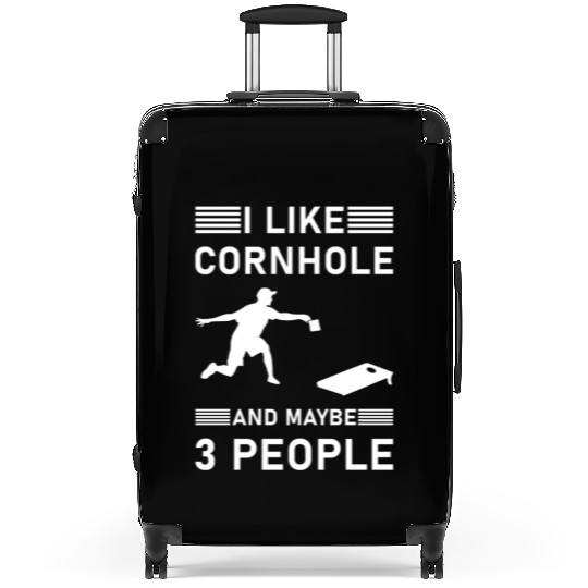 I like cornhole and maybe 3 people - Bean Bag Toss Suitcases
