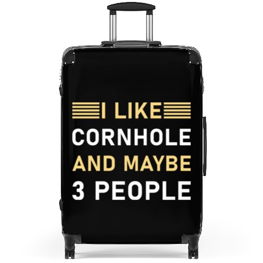 I like cornhole and maybe 3 people - Bean Bag Toss Suitcases