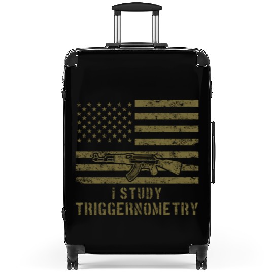 I Study Triggernometry Gun Lover Suitcases