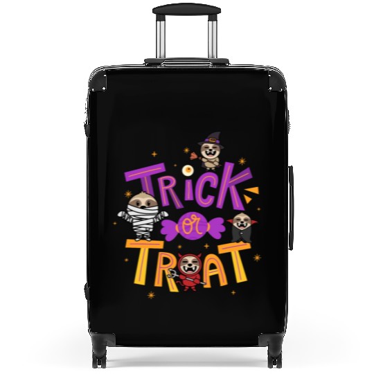 Trick Or Treat Witch Mummy Halloween Suitcases