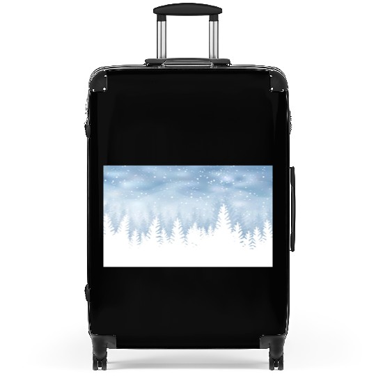 Christmas Winter Wonderland Snow Night Suitcases