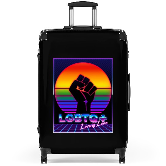 LGBT Pride 80s Retro Vaporwave Sunset Suitcases